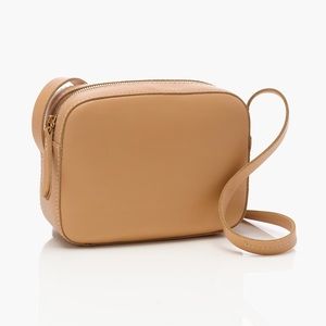 J. Crew Marlo Crossbody Leather Bag Natural